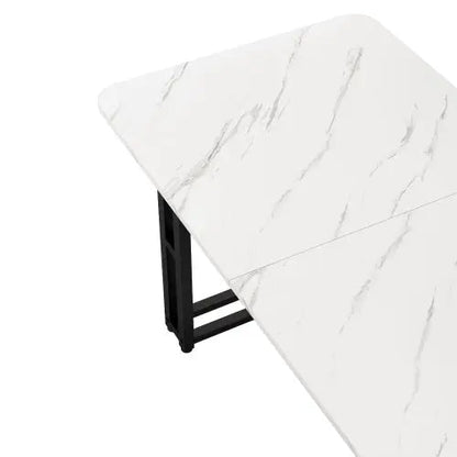 Metal Frame Rectangular Dining Table Modern Kitchen Table SimplyOnlineShopping