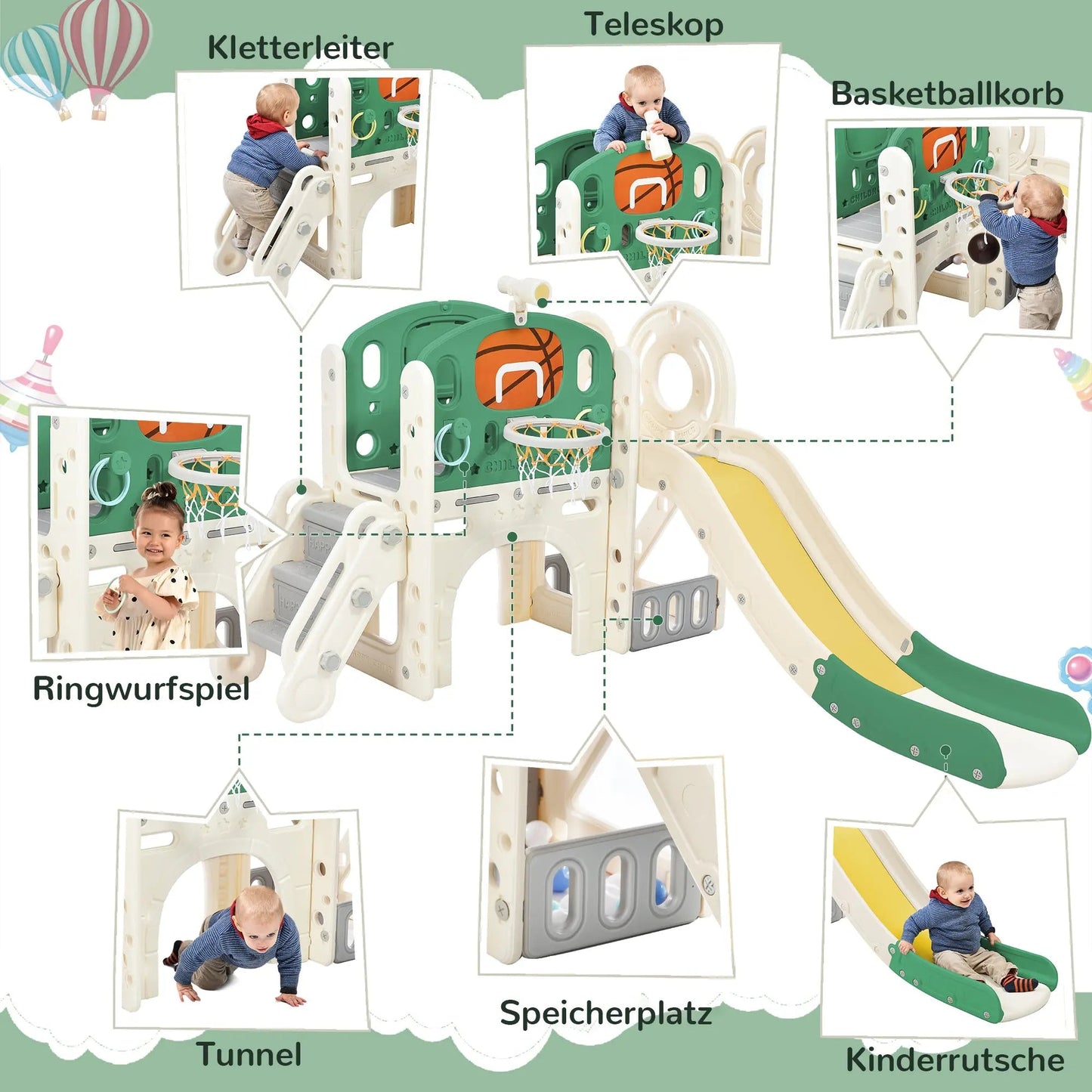 Kombirutsche Aus Hochdichtem Polyethylen Fur Kinder SimplyOnlineShopping